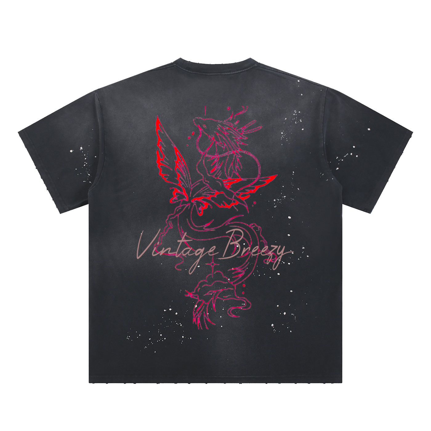 VintageBreezy Sunfade Splatter T-Shirt