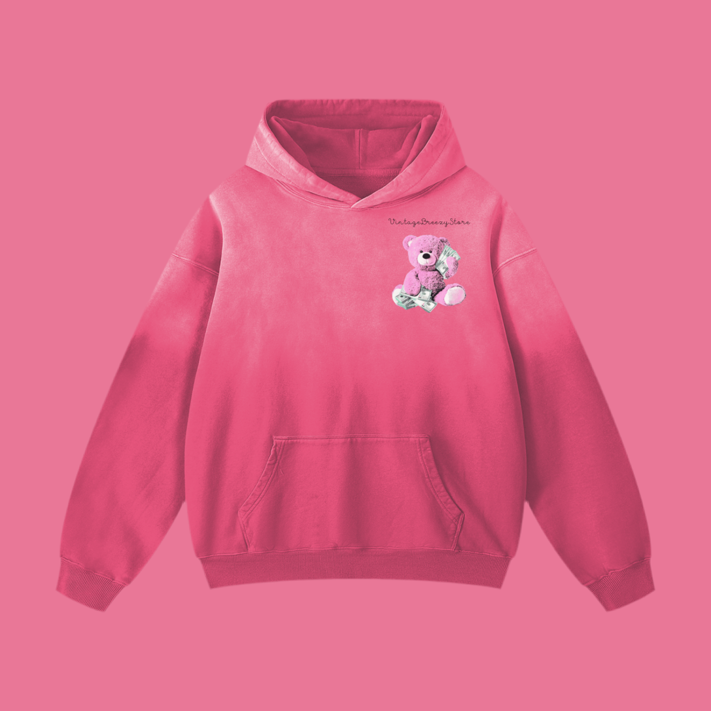 Vintage Breezy essential Oversized Hoodie